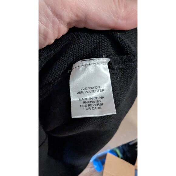 Black Long Sleeve Mock Neck Cutout Bodycon Sweater Dress Midi Dress‎ - Picture 6 of 7